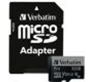 Verbatim PRO - Flashgeheugenkaart (SD adapter inbegrepen)