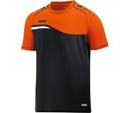 Jako Competition 2.0 T-Shirt Zwart-Neon Oranje Maat 2XL