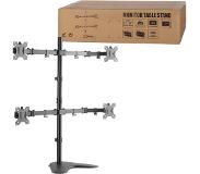 Logilink BP0046 32'' Doorvoer Roestvrijstaal flat panel bureau steun