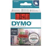 Dymo Labeltape 53717 D1 720970 24mmx7m zwart op rood