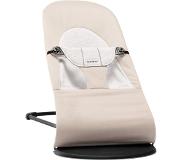 BabyBjörn Babybjänrn Wipstoel Balance Soft Zwart Frame - Cotton-jersey - Beige-grijs