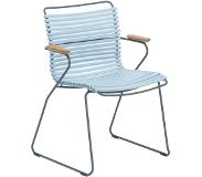 Houe Tuinstoel Houe Click Dining Chair Armrests Dusty Light Blue