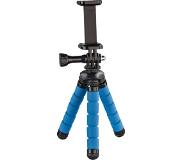 Hama Flex Smartphone/Action camera 3poot/poten Zwart, Blauw tripod