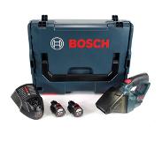 Bosch GAS 12V Li-Ion accu stofzuiger set (2x 3.0Ah accu) in L-Boxx
