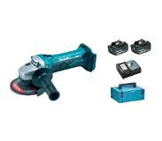 Makita DGA452RFJ Accu haakse slijper | 18v 3Ah Li-ion