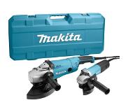 Makita DK0053G Haakse slijper set (GA9020 & 9558HN) in koffer - 2200W / 840W - 230mm / 125mm