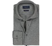 Profuomo Knitted Overhemd Melange Antraciet