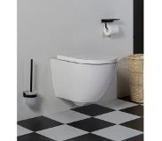 Saniclear Jama compact randloos hangend toilet met dikke softclose zitting