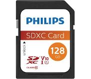Philips SDXC geheugenkaart 128GB - Class 10 - UHS-I U1 - FM12SD55B