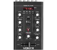 VONYX STM500BT 2-kanaals DJ-mixer Bluetooth MP3-player USB-poort zwart