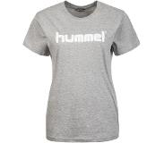 Hummel Go Cotton Logo T-Shirt Dames - Grijs Gemeleerd | Maat: L