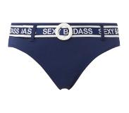 Marlies Dekkers Bikini Broekje Sexy Badass | Maat: XS | Kleur: Marine Blauw/Wit