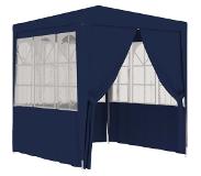 vidaXL Partytent Met Zijwanden Professioneel 90 G/m² 2,5x2,5 M Blauw