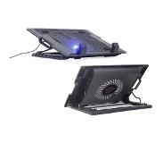 Gembird Laptopstandaard | Gembird | Tot 17 inch (Koelfunctie, Ergonomisch, Verstelbaar, USB-poort, LED)