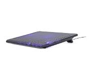 Gembird Laptopstandaard | Gembird | Tot 15.6 inch (Koelfunctie, Ergonomisch, Verstelbaar, USB-poort, LED)
