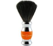 Skeyndor Shaving Brush, Black Synthetic Fill, Orange, Chrom