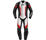 Spidi Laser Pro Perforated Wit Zwart Rood 1 Piece Racing 56