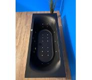 Xenz Lagoon bubbelbad met Koller Basic systeem 190x90 zwart/goud