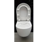 Neuer Leeds Hangtoilet Rimless verkort met softclose zitting 48 cm wit