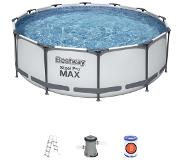 Bestway 3.66M x 1.22M Steel Pro Frame Pool + Filtercartrid