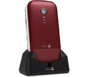 Doro 2404 Rd/wh Easy To Use Mobile Phone - Red