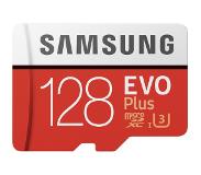 Samsung microSDXC EVO+ 128 GB 100MB/s CL 10 + SD adapter