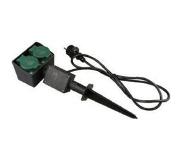 LumenXL tweevoudige tuincontactdoos met 10 meter kabel