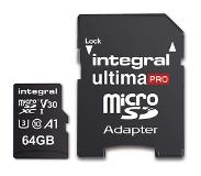 Integral Micro SD geheugenkaart UltimaPro V30 64GB klasse 10