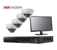 Hikvision - HIK-KITNVR4DOM-001 - IP-kit met 4 IP domecamera's - Met 2TB HDD