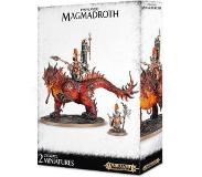 Citadel Miniatures Age of Sigmar Duardin Fyreslayers: Auric Runefather/Smiter/Son on Magmadroth