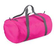 Bagbase Fuchsia Roze Ronde Polyester Sporttas/weekendtas 32 Liter -