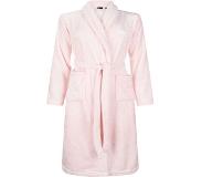 Badrock Kinderbadjas - fleece- lichtroze - sjaalkraag - maat XXL (170-176)