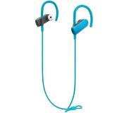 Audio-Technica ATH-SPORT50BT oorhaak, In-ear, Neckband Stereofonisch Draadloos Blauw mobiele hoofdtelefoon