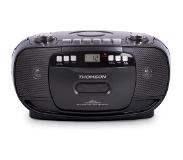Thomson RK200CD FM Radio en CD Speler met Cassettedeck Recorder - Zwart