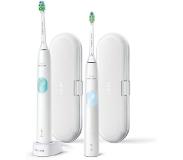 Philips Sonicare ProtectiveClean 4300 HX6809/35 Duo - Elektrische tandenborstel - Wit