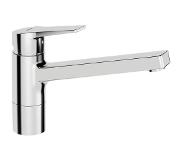 Hansa Twist Keukenmengkraan 17.2cm 1 kraangat temperatuurbegrenzing Chroom glans