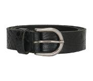 Old West Riem 3 cm Zwart Croco