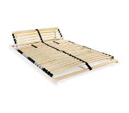 vidaXL Lattenbodem met 28 latten 7 zones 140x200 cm