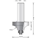 HiKOKI 8 mm kwartrondfrees met onderlager 31.8 x 52 x 9.5 mm - 754094