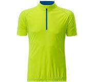 James & nicholson Fusible Systems - Heren James and Nicholson Half Zip Fietsshirt (Geel/Blauw)