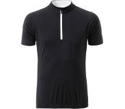 James & nicholson Fusible Systems - Heren James and Nicholson Half Zip Fietsshirt (Zwart/Wit)