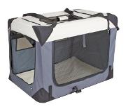 Kerbl Transportbox Journey - 81 cm x 58 cm x 58 cm - grijs/bruin