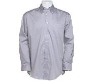 Kustom kit Corporate oxford shirt LS 778.11 | Maat 17,5 | Zilver grijs