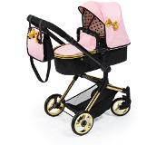 Bayer - Combi Poppenwagen Neo Vario - Zwart Roze Goud (18490AA)