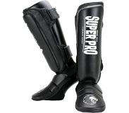Super Pro Combat Gear Scheenbeschermer Protector Zwart/Wit XL