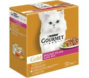 Gourmet Gold Luxe Mix Multipack - Kattenvoer - 8 x 85 gr
