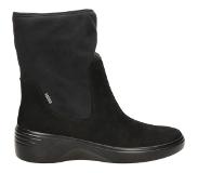 Ecco Soft 7 Wedge korte laarzen zwart
