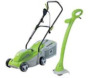 Central Park Elektrische Grasmaaier - 32cm - 1200w + Grastrimmer 25cm - 250w