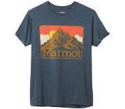 Marmot Mountain Peaks T-shirt Heren, blauw S 2021 T-shirts