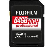 Fujifilm 64GB SD High Professional Class 10 UHS-I U1 90MB/s geheugenkaart